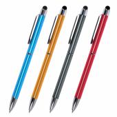 Ручка-стилус SONNEN для смартфонов/планшетов, синяя, корпус ассорти, 1мм