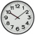 Часы настенные Troyka круглые белые черная рамка 78770783
