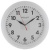 Часы настенные Troyka круглые белые белая рамка 11110118