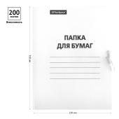 Папка картон на завязках 300 гр./м2 немелов. OfficeSpace Папка картон на завязках 300 гр./м2 немелов. OfficeSpace