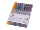 Ручка гелевая WorkMate набор 10 цветов