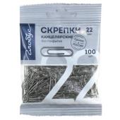 Скрепки металл. 22мм/100шт.Globus
