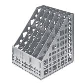 Лоток вертикальный 6-й разборный серый