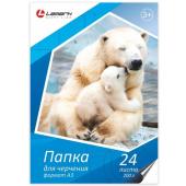 Папка для черчения А3 24 листа Lamark 