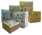 Салфетки Белые 100л. Флора