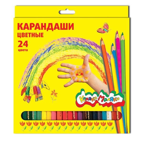 Карандаши 24 цвета Каляка-Маляка