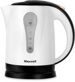 Чайник Maxwell MW-1079, 1.7 л., 2200 Вт., белый/черный (пластик)