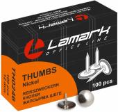 Кнопки никелированные 12мм 100шт. Lamark