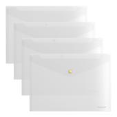 Конверт на кнопке А4 пласт.Er.Kr.Glossy Clear прозрачный, кнопки ассорти Конверт на кнопке А4 пласт.Er.Kr.Glossy Clear прозрачный, кнопки ассорти