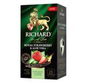 Чай зеленый RICHARD Royal Strawberry&Aloe Vera, 25 саше