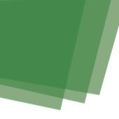 Обложки ПВХ прозрачные/зеленые  А4 100л.180мк