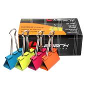 Зажимы для бумаги 51 мм 12шт.Lamark цветной Неон Зажимы для бумаги 51 мм 12шт.Lamark цветной Неон